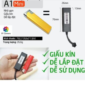Thiết bị định vị xe máy A1 siêu nhỏ mini