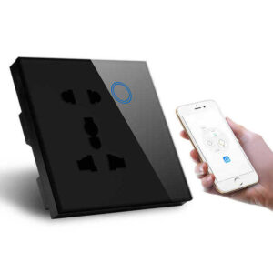Ổ cắm điện thông minh wifi KEG đen