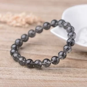 Vòng tay đá thạch anh tóc đen VIP