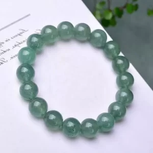 Vòng tay đá thạch anh dâu tây xanh lá