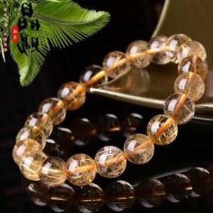 Vòng tay đá thạch anh tóc vàng